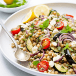 Israeli Couscous Salad with Roasted Eggplant and Mint_001