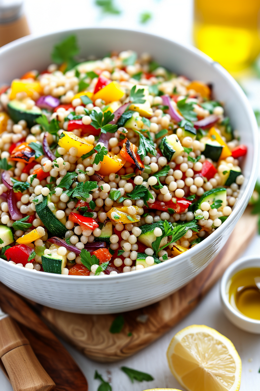 Roasted Vegetables for Israeli Couscous Salad