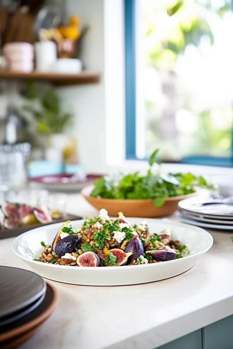 Ingredients for Izmir-Style Fig and Olive Salad