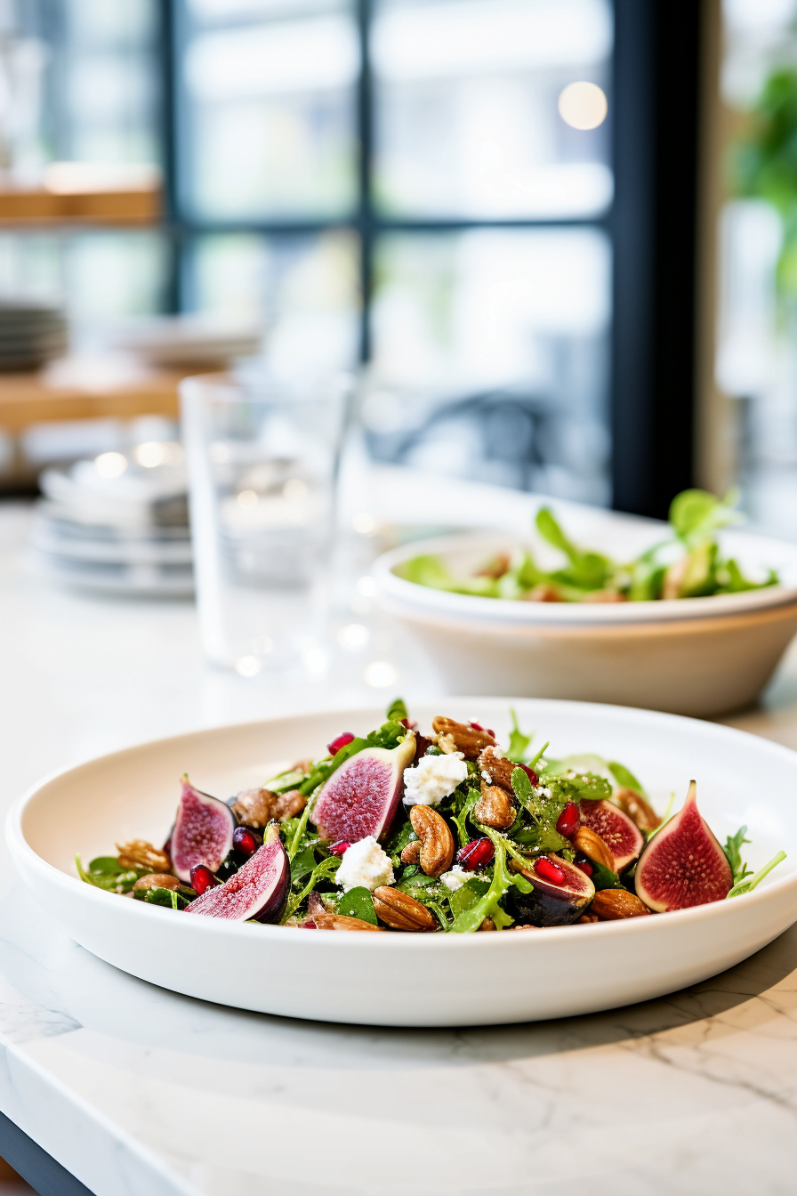 Izmir-Style Fig and Olive Salad with Pomegranate Dressing