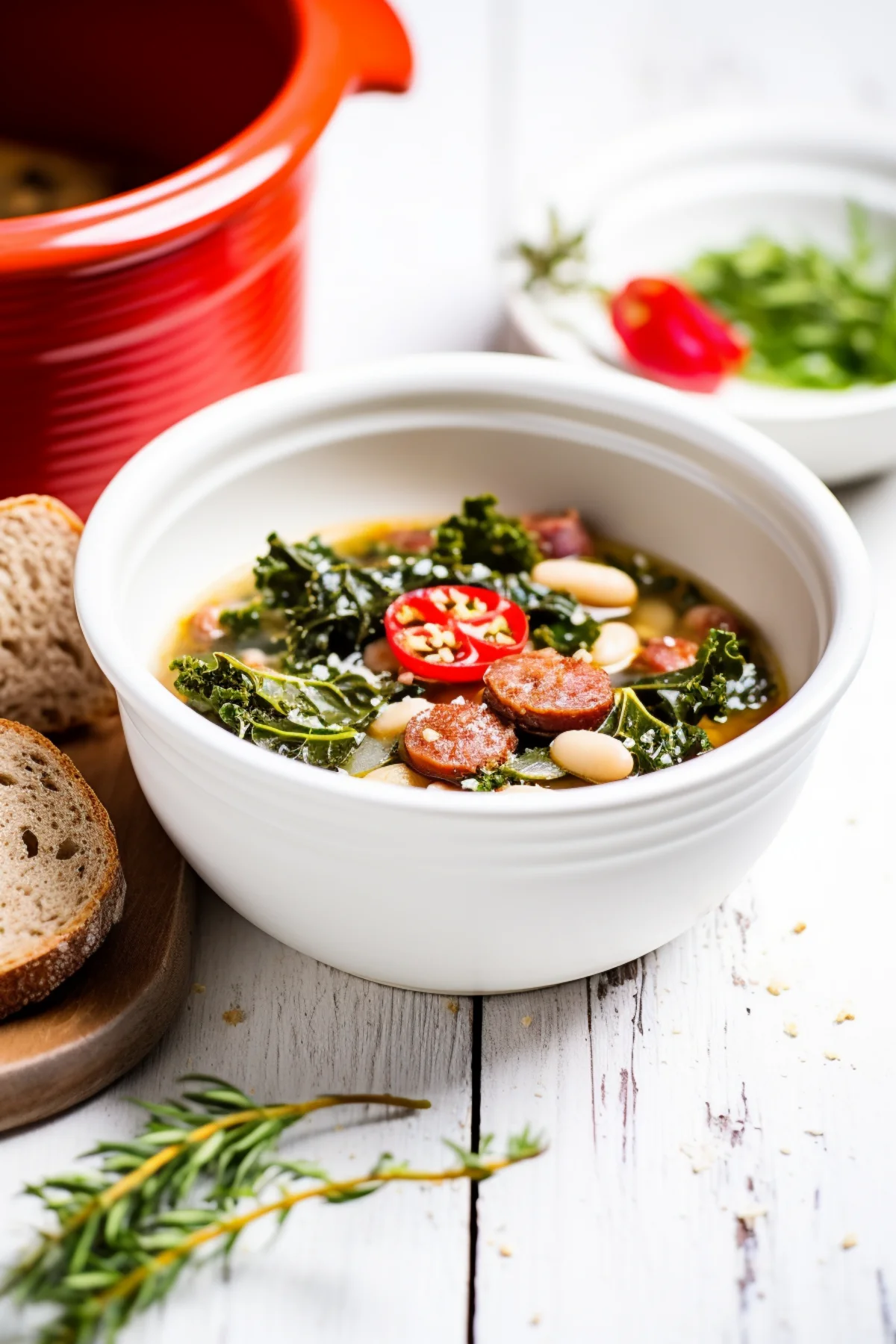 Kale and White Bean Soup with Chorizo Spices_001