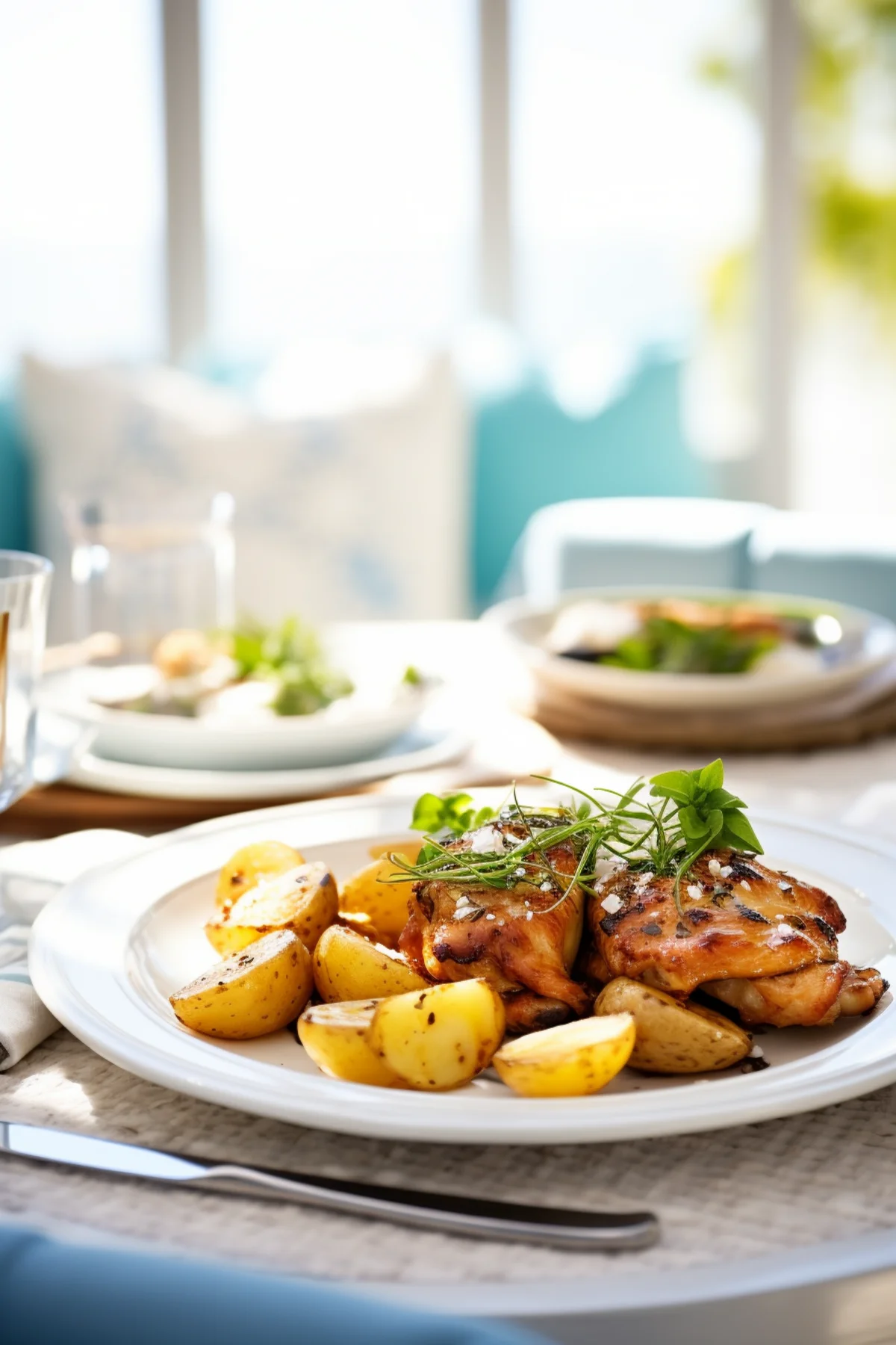 Lebanese Garlic Chicken with Potatoes (Djej w Batata)_001