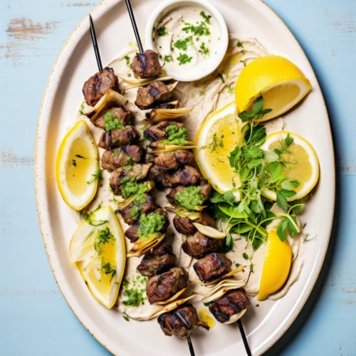 Lebanese Grilled Kafta with Parsley and Onions_001