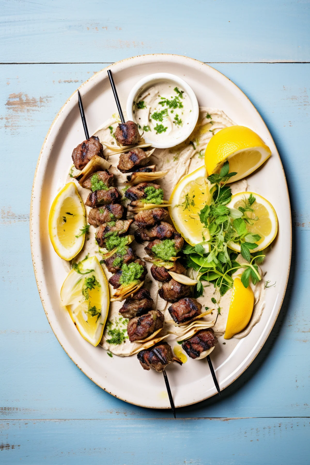 Lebanese Grilled Kafta with Parsley and Onions_001