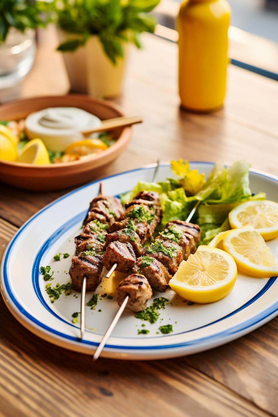 Lebanese Grilled Kafta with Parsley and Onions