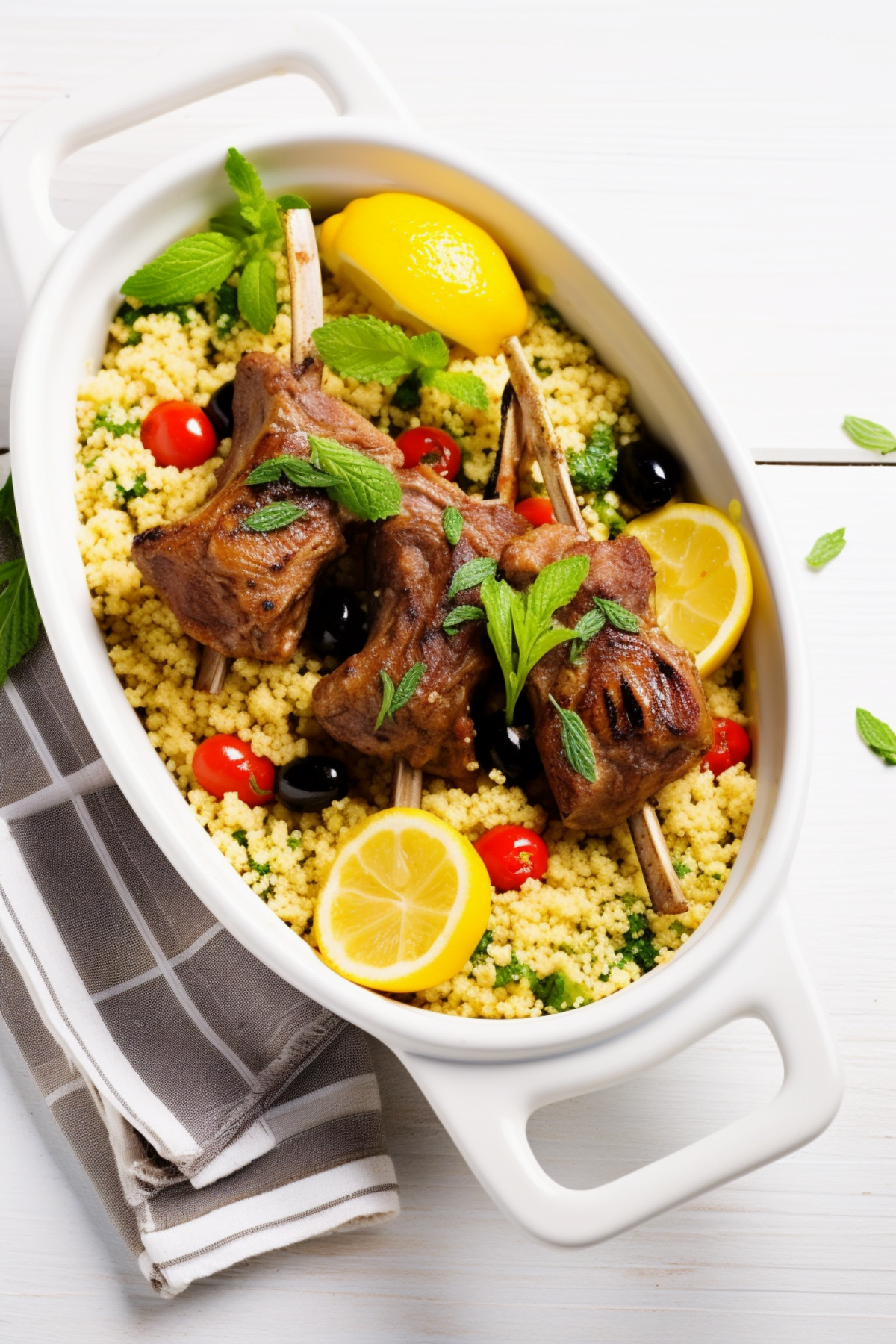 Libyan Marinated Grilled Lamb with Spiced Couscous_001