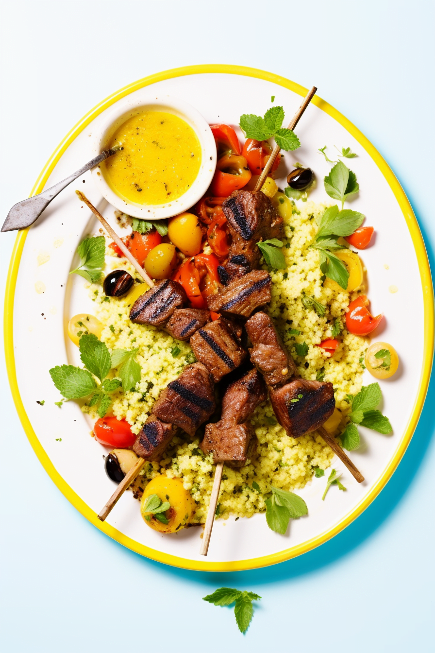 Preparing Libyan Marinated Grilled Lamb