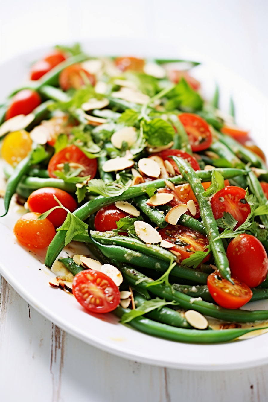 Mallorcan Green Bean and Tomato Salad with Almonds