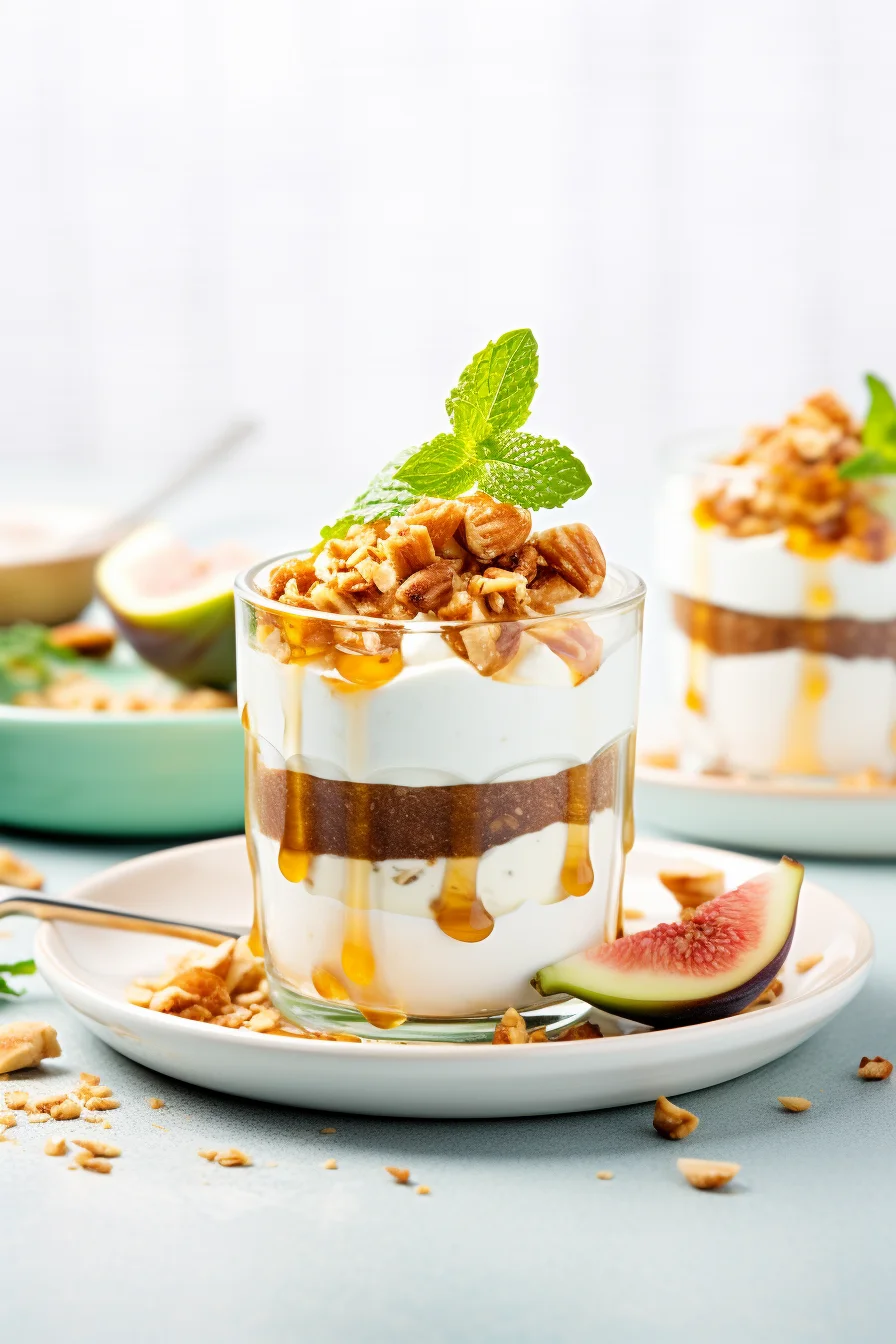 Mediterranean Fig and Walnut Yogurt Parfait