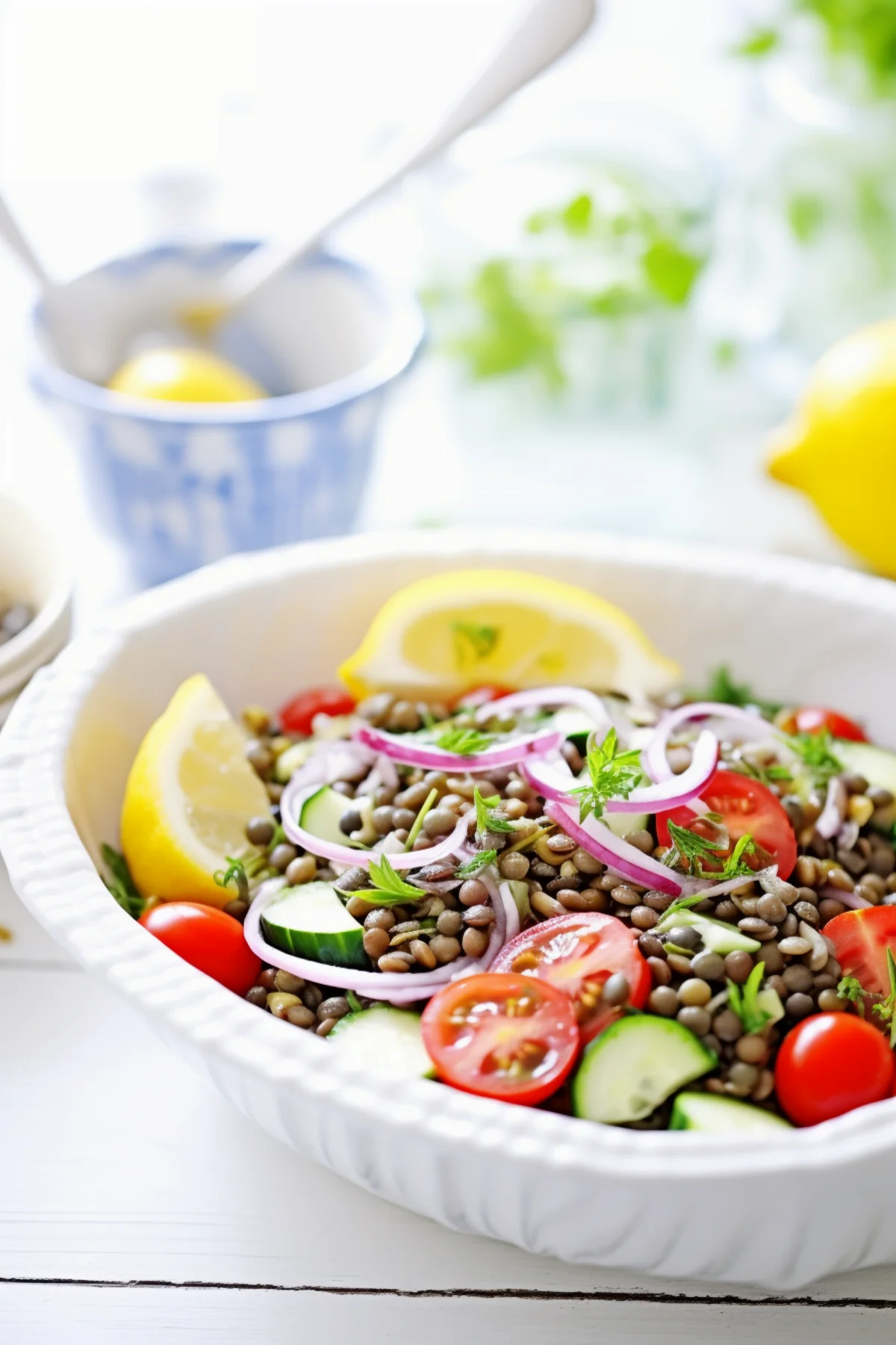 Mediterranean Lentil and Herb Salad with Lemon Vinaigrette_001