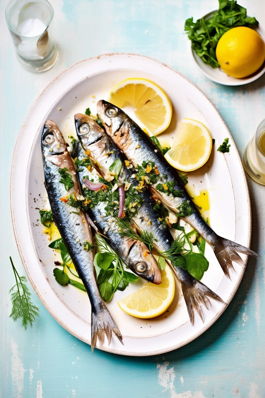 Montenegrin Grilled Sardines with Chard and Garlic
