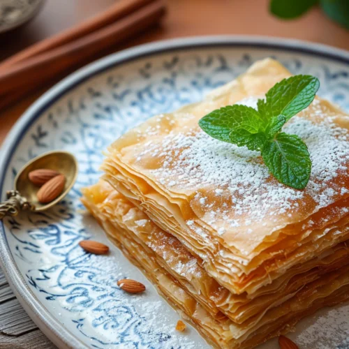 Moroccan Bisteeya with Chicken and Cinnamon_001