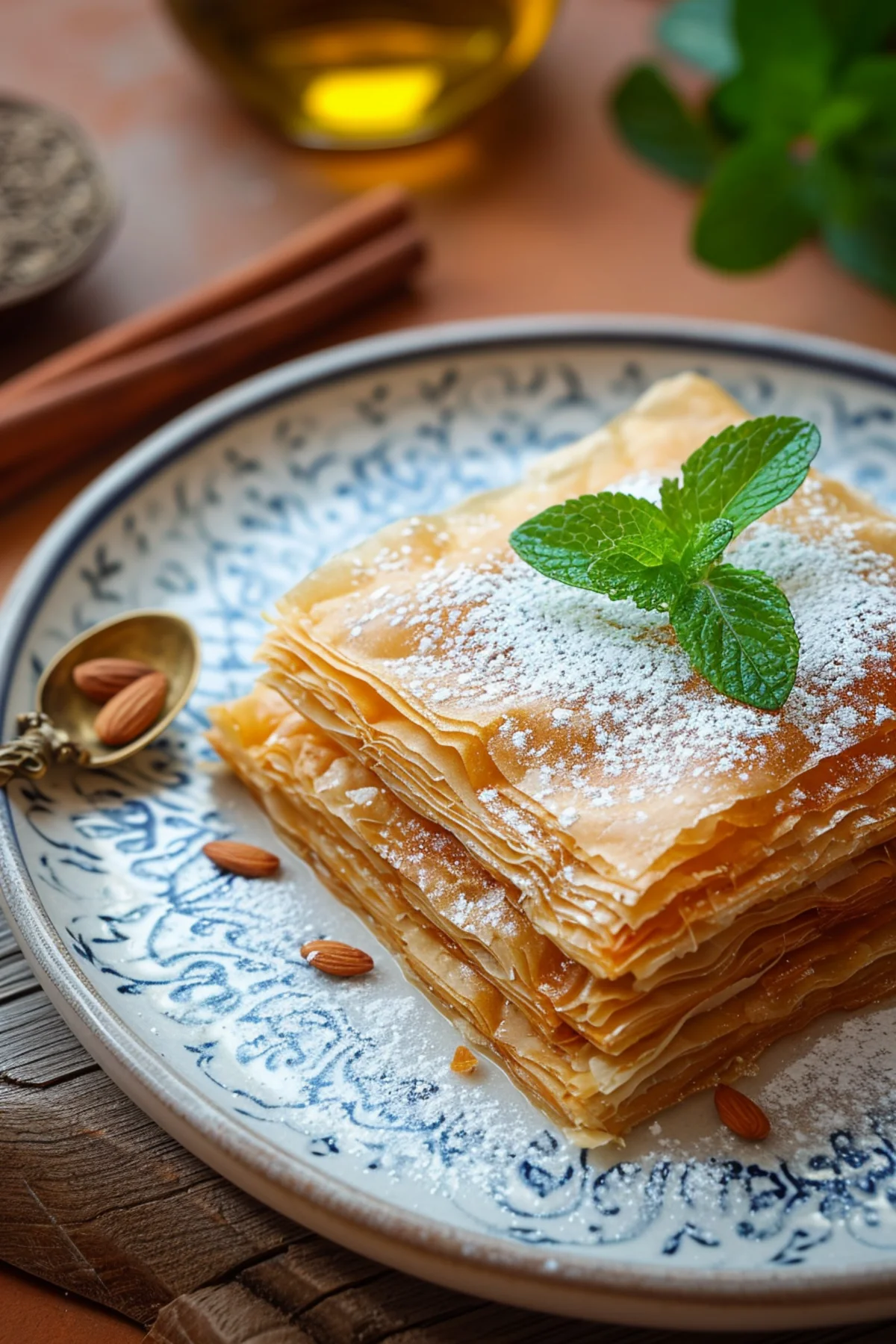 Moroccan Bisteeya with Chicken and Cinnamon_001