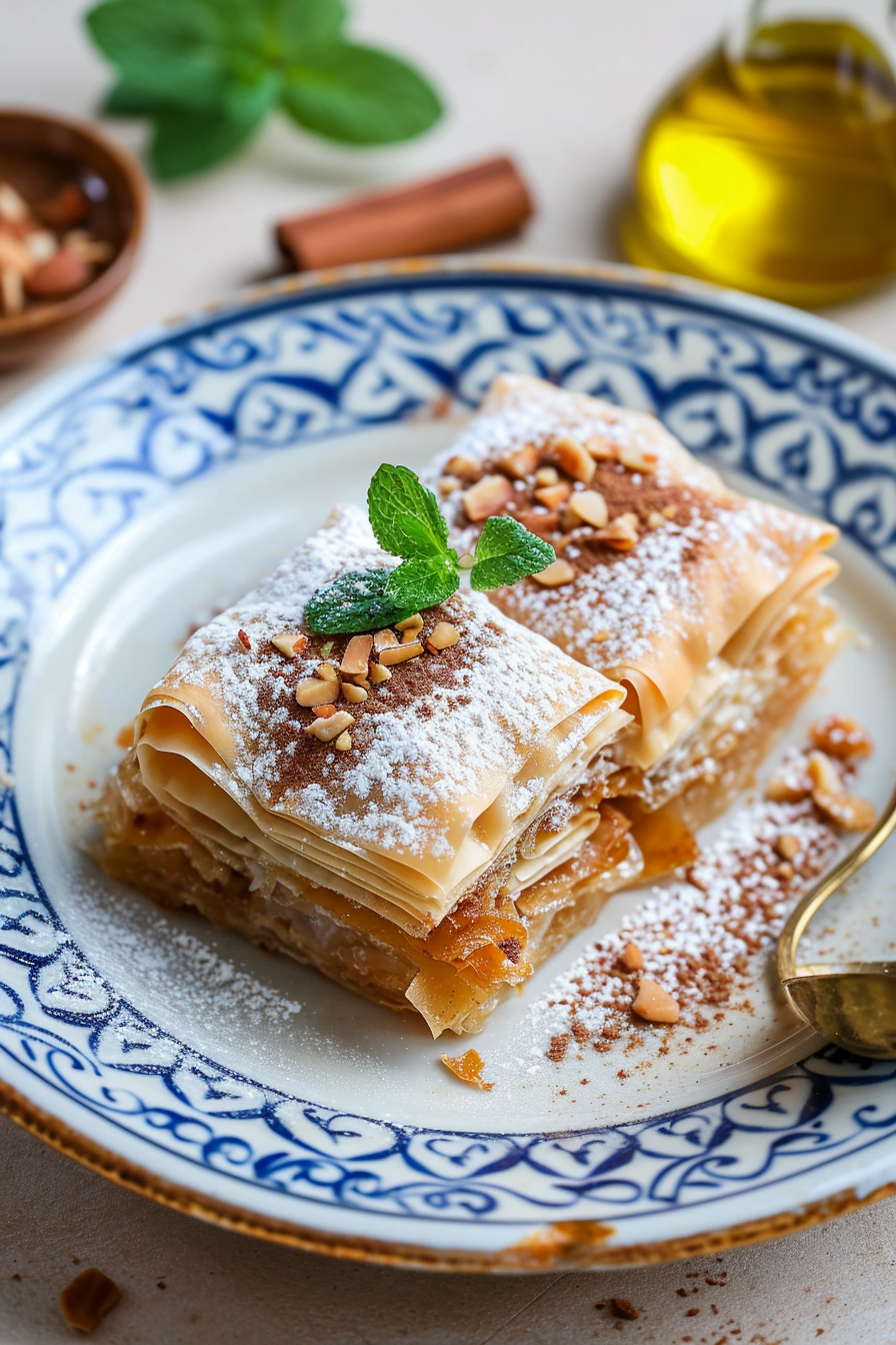 Moroccan Bisteeya with Chicken and Cinnamon