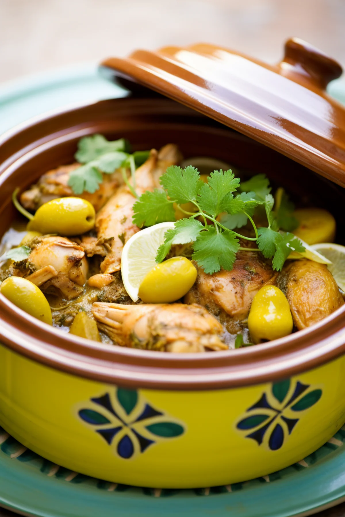 Moroccan Chicken Tagine with Preserved Lemons and Olives_001