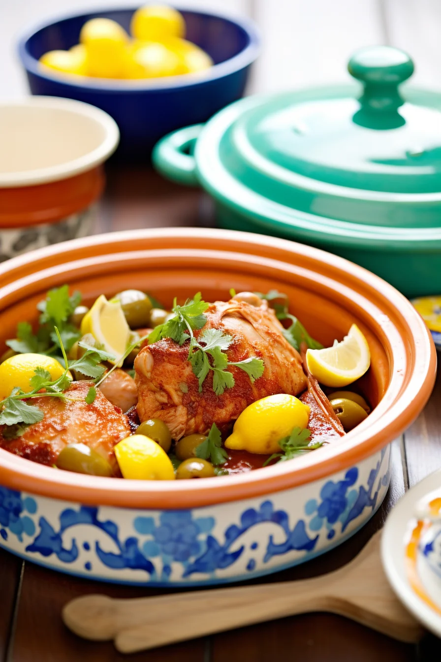 Moroccan Chicken Tagine with Preserved Lemons and Olives