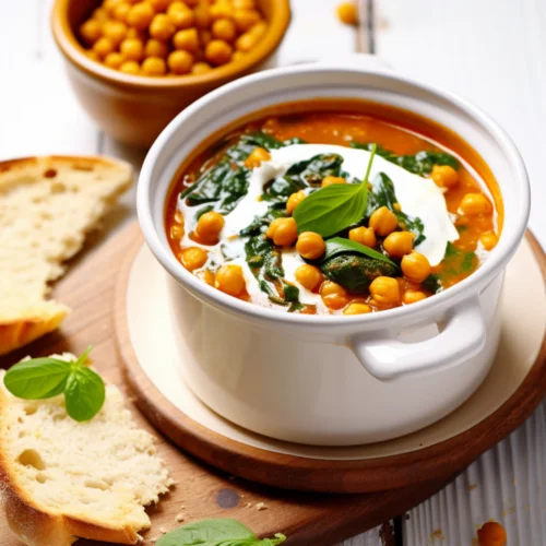 Moroccan Spiced Chickpea Soup with Harissa Yogurt_001