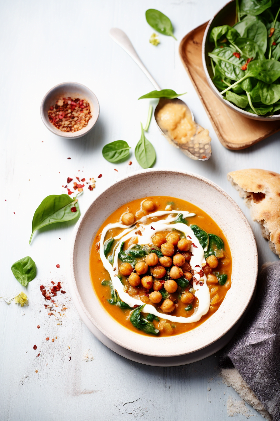 Ingredients for Moroccan Spiced Chickpea Soup