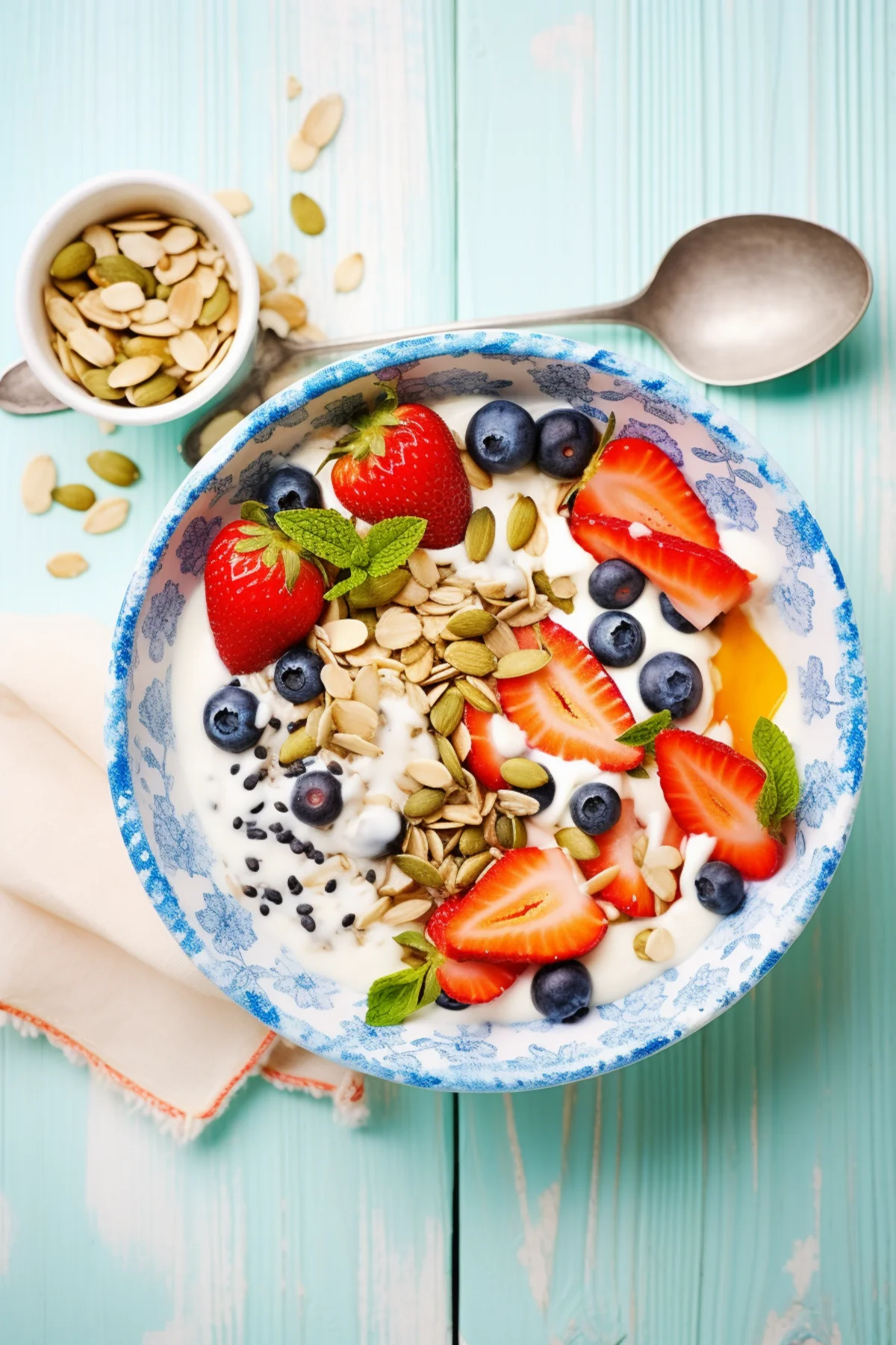 Muesli with Greek Yogurt and Seasonal Fruit_001