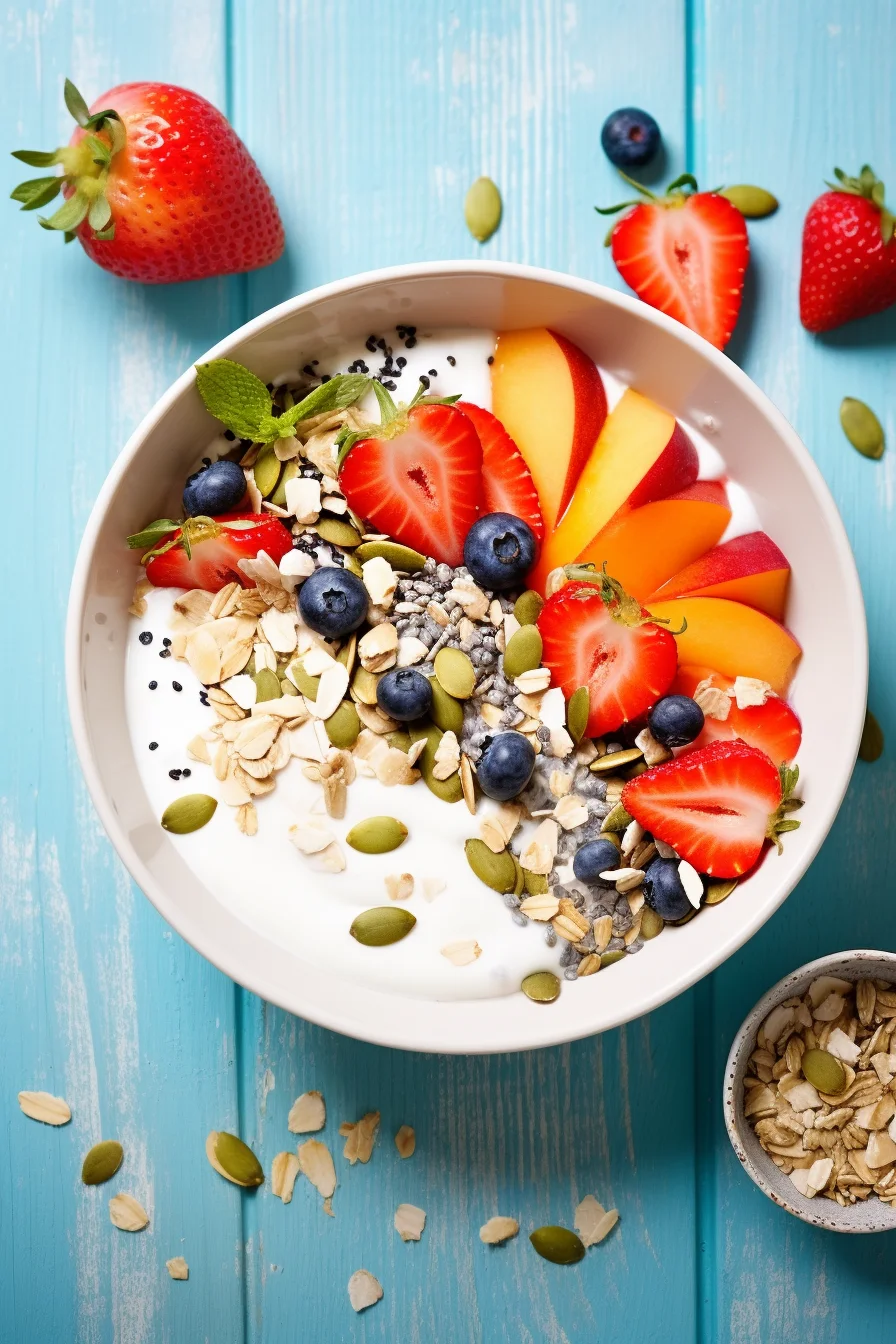 Preparing Muesli with Greek Yogurt
