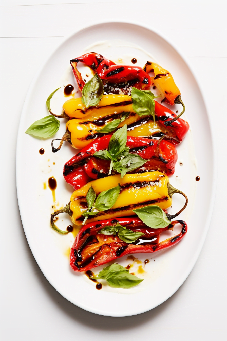 Grilled Bell Peppers Preparation