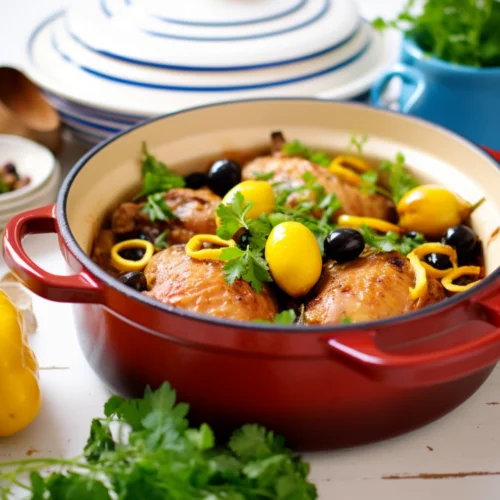 Palestinian Chicken and Olive Tagine with Preserved Lemons_001