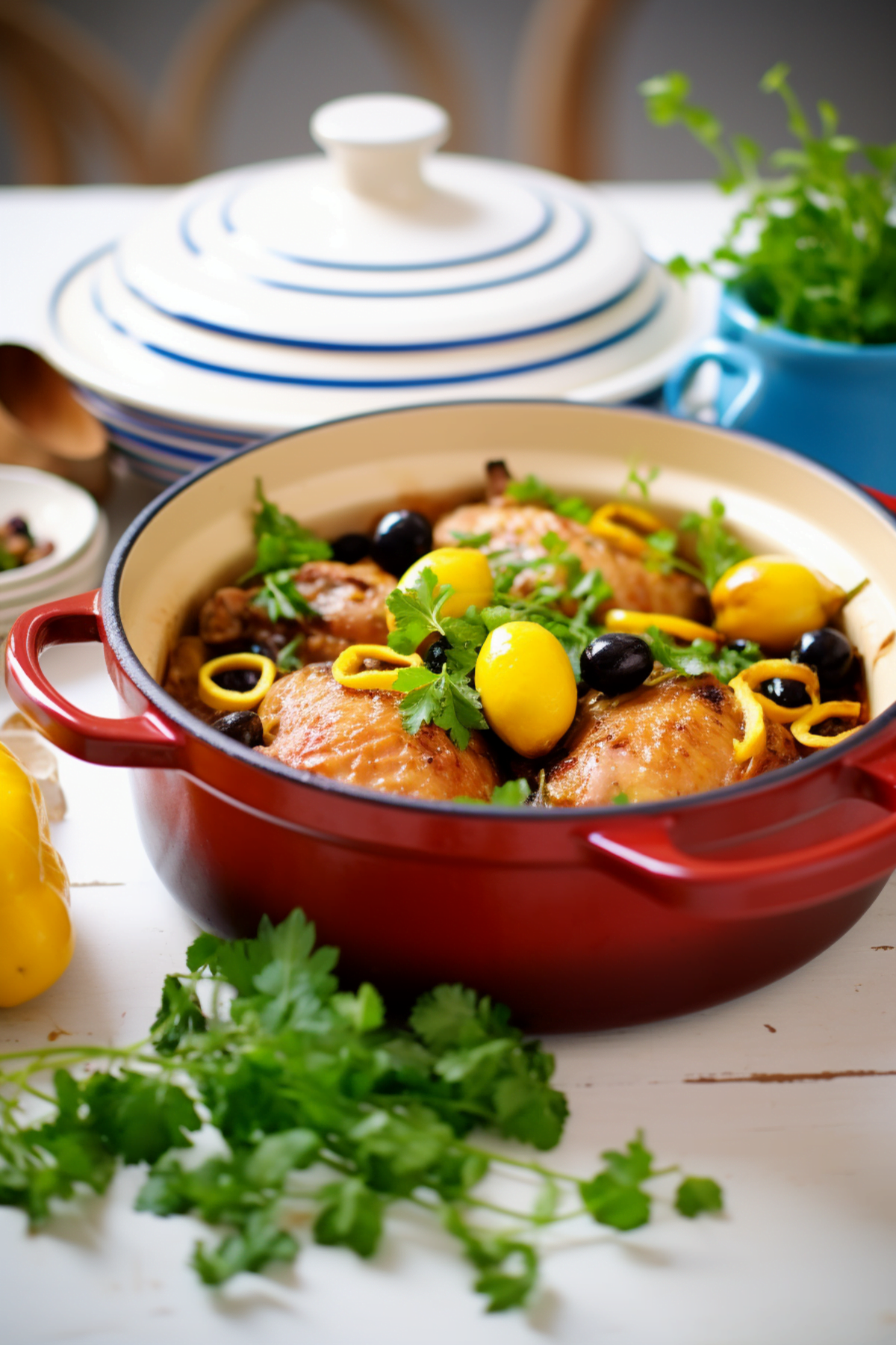 Palestinian Chicken and Olive Tagine with Preserved Lemons_001