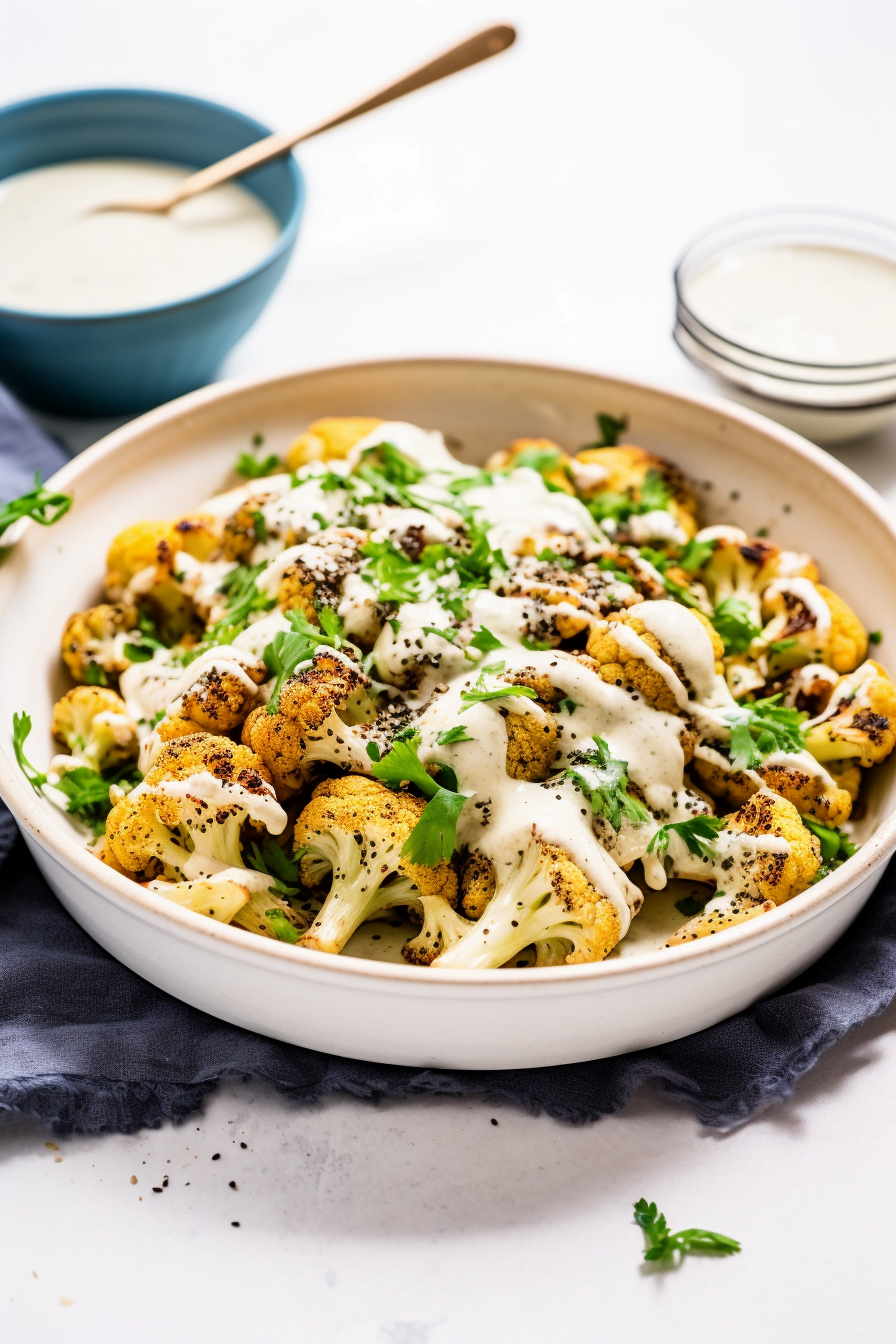 Ingredients for Palestinian Za'atar Roasted Cauliflower with Tahini