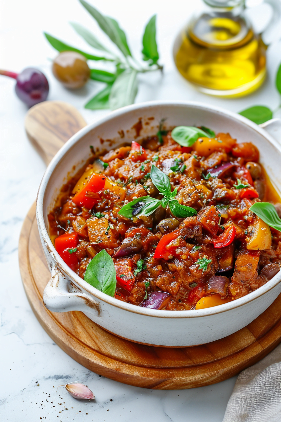 Chopped Ingredients for Caponata