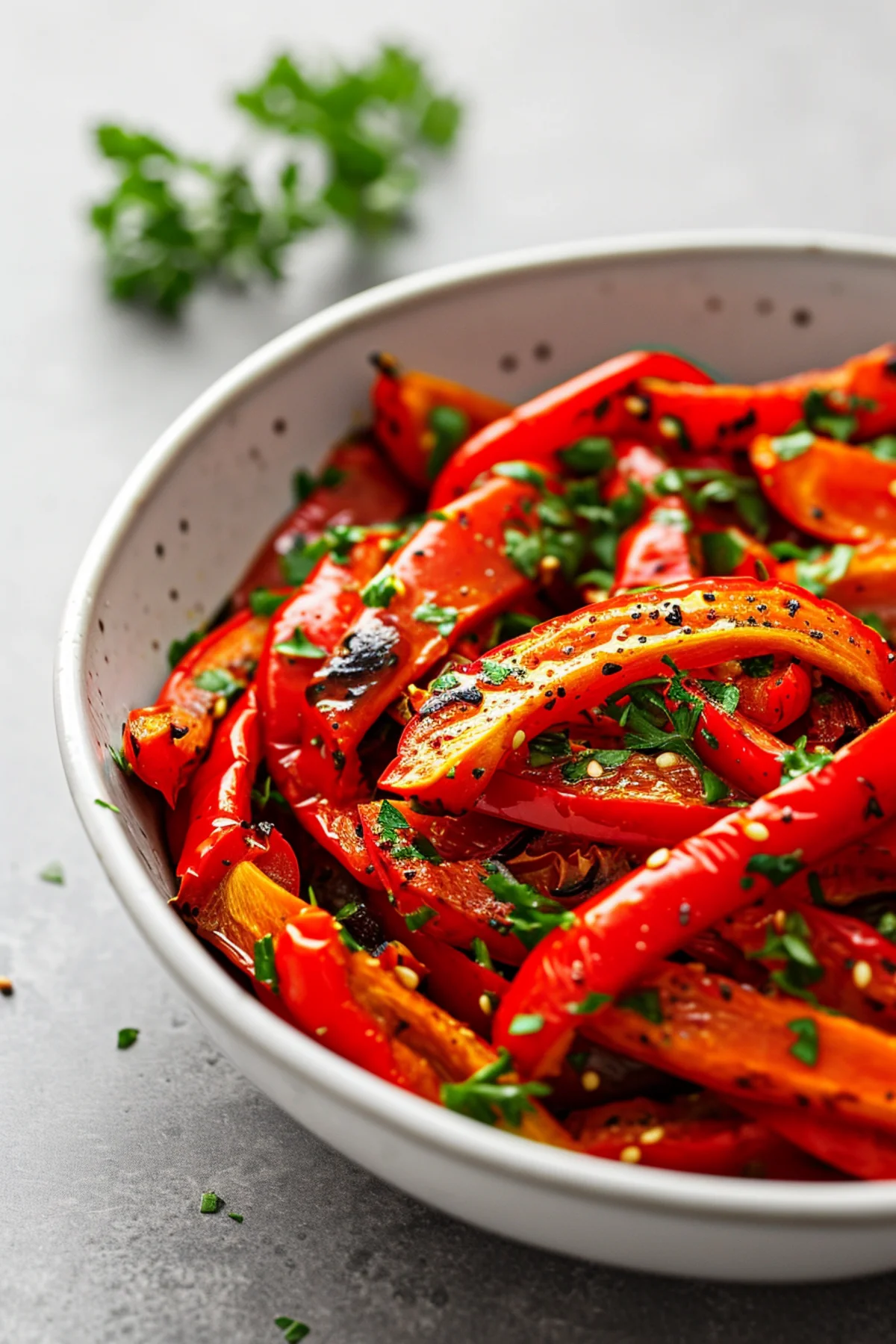 Piedmontese Roasted Peppers with Garlic and Parsley_001