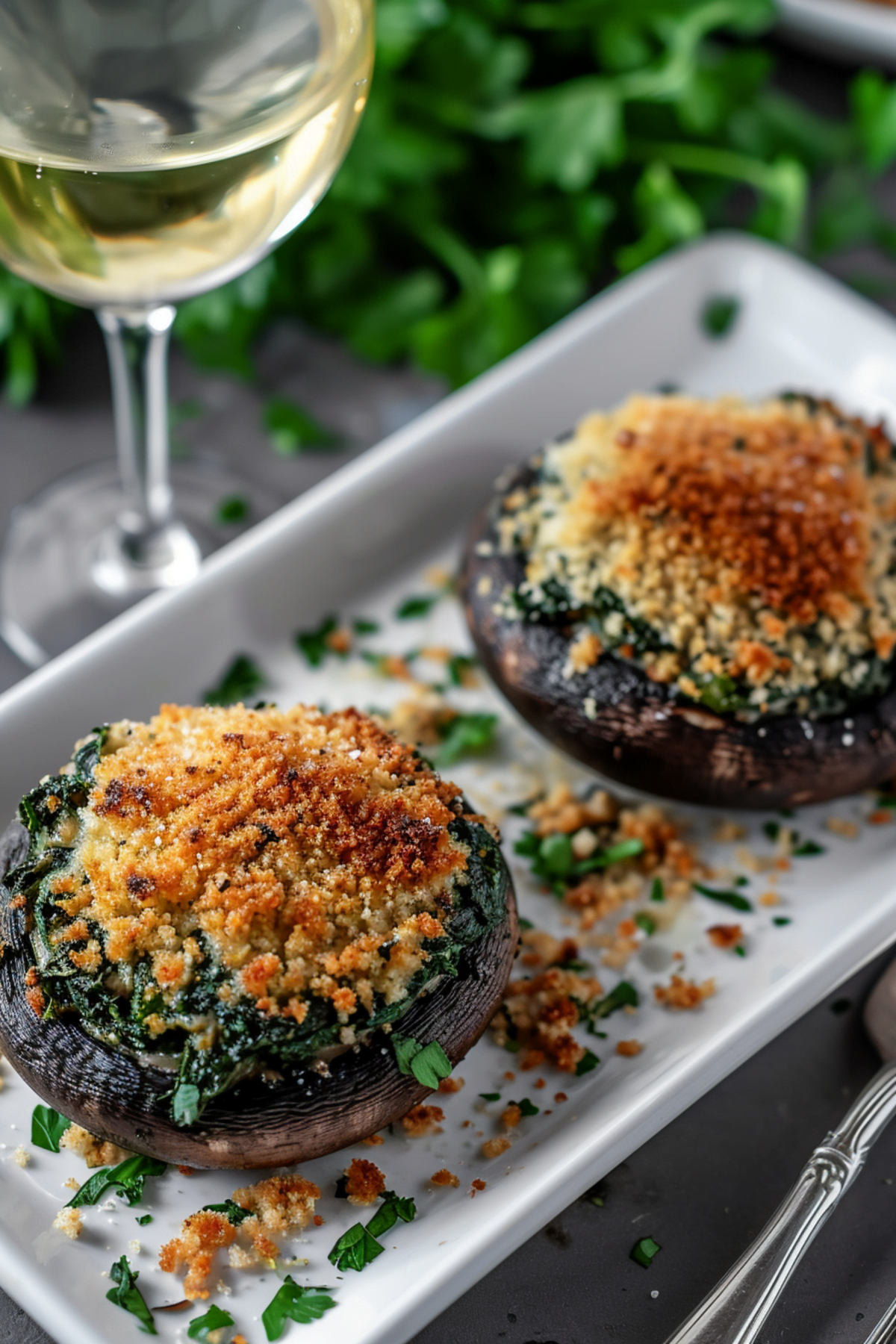 Portobello Mushrooms Stuffed with Spinach and Ricotta_001