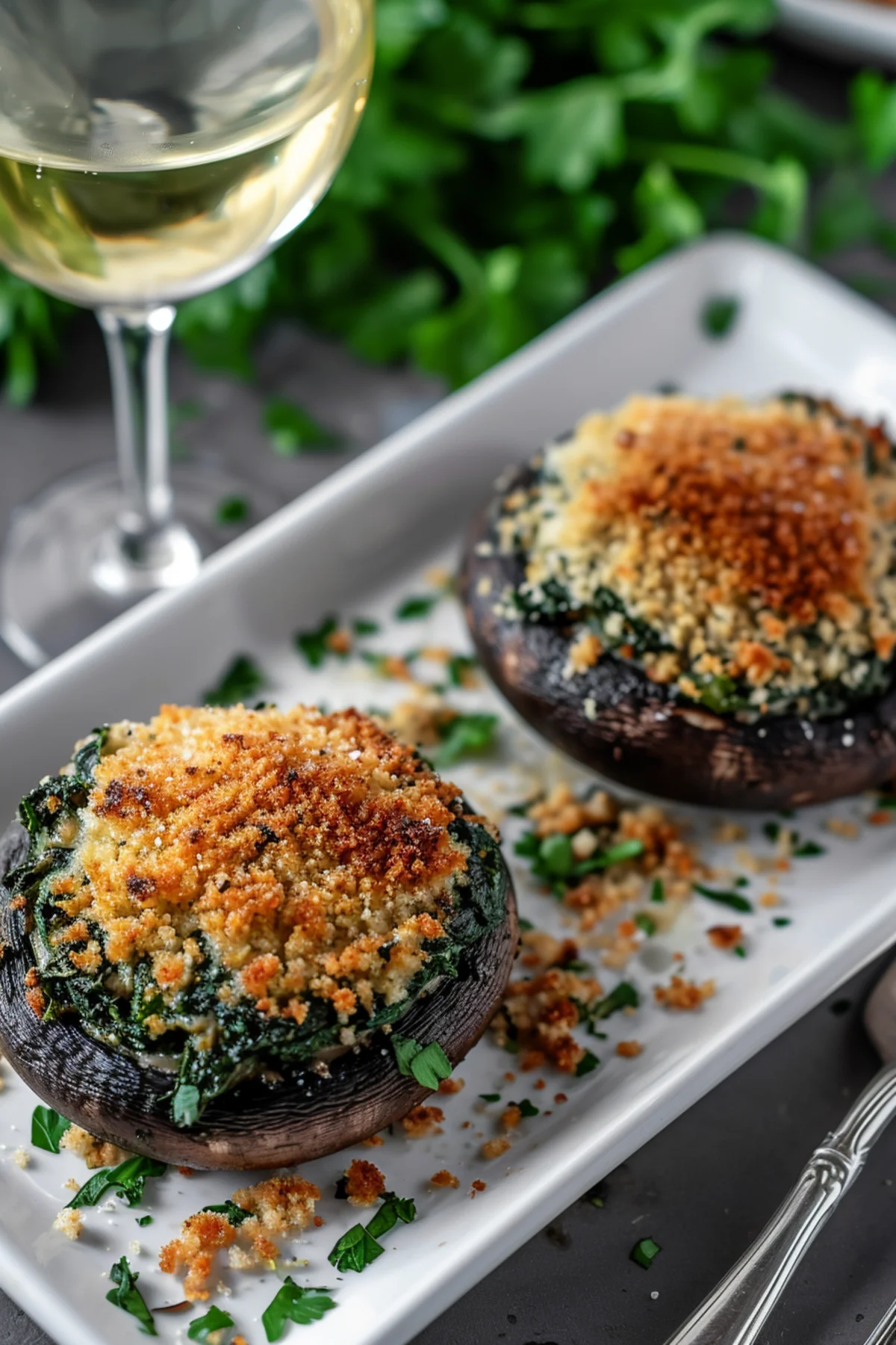 Portobello Mushrooms Stuffed with Spinach and Ricotta_001