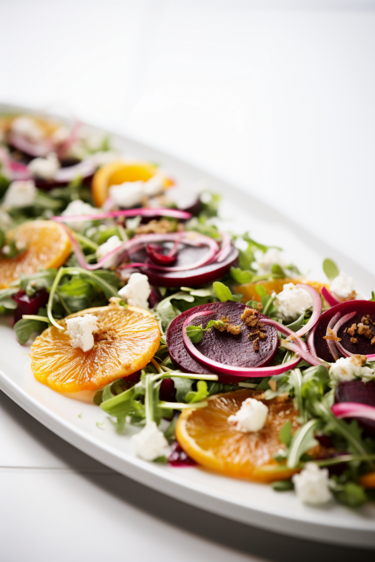 Roasted Beet and Citrus Salad with Pistachio Crusted Goat Cheese_001