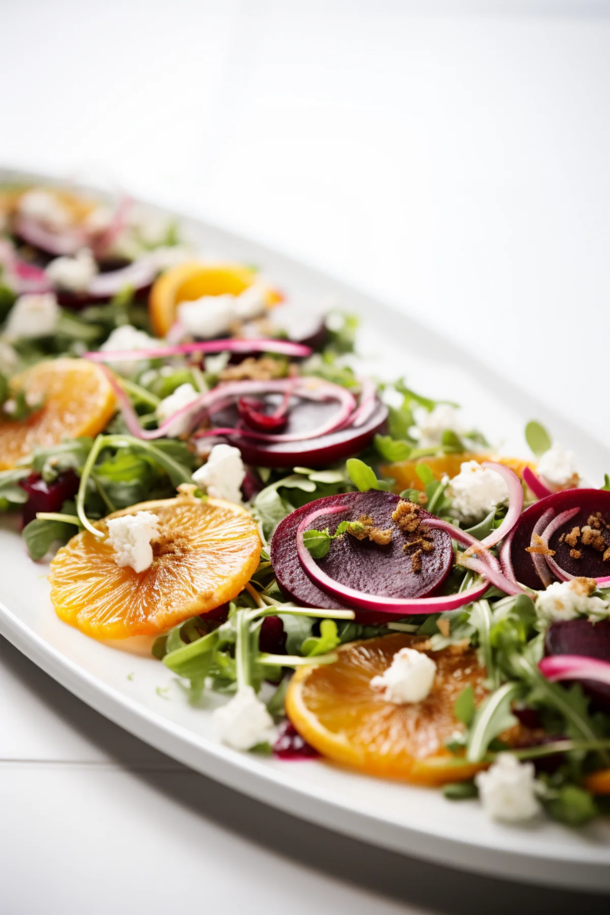 Roasted Beet and Citrus Salad with Pistachio Crusted Goat Cheese_001