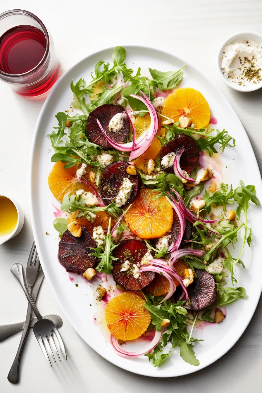 Preparing Roasted Beet and Citrus Salad