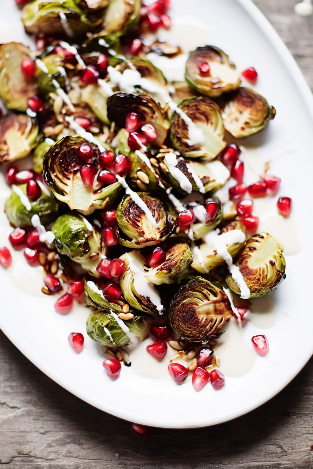 Roasted Brussels Sprouts with Pomegranate and Hazelnuts_001