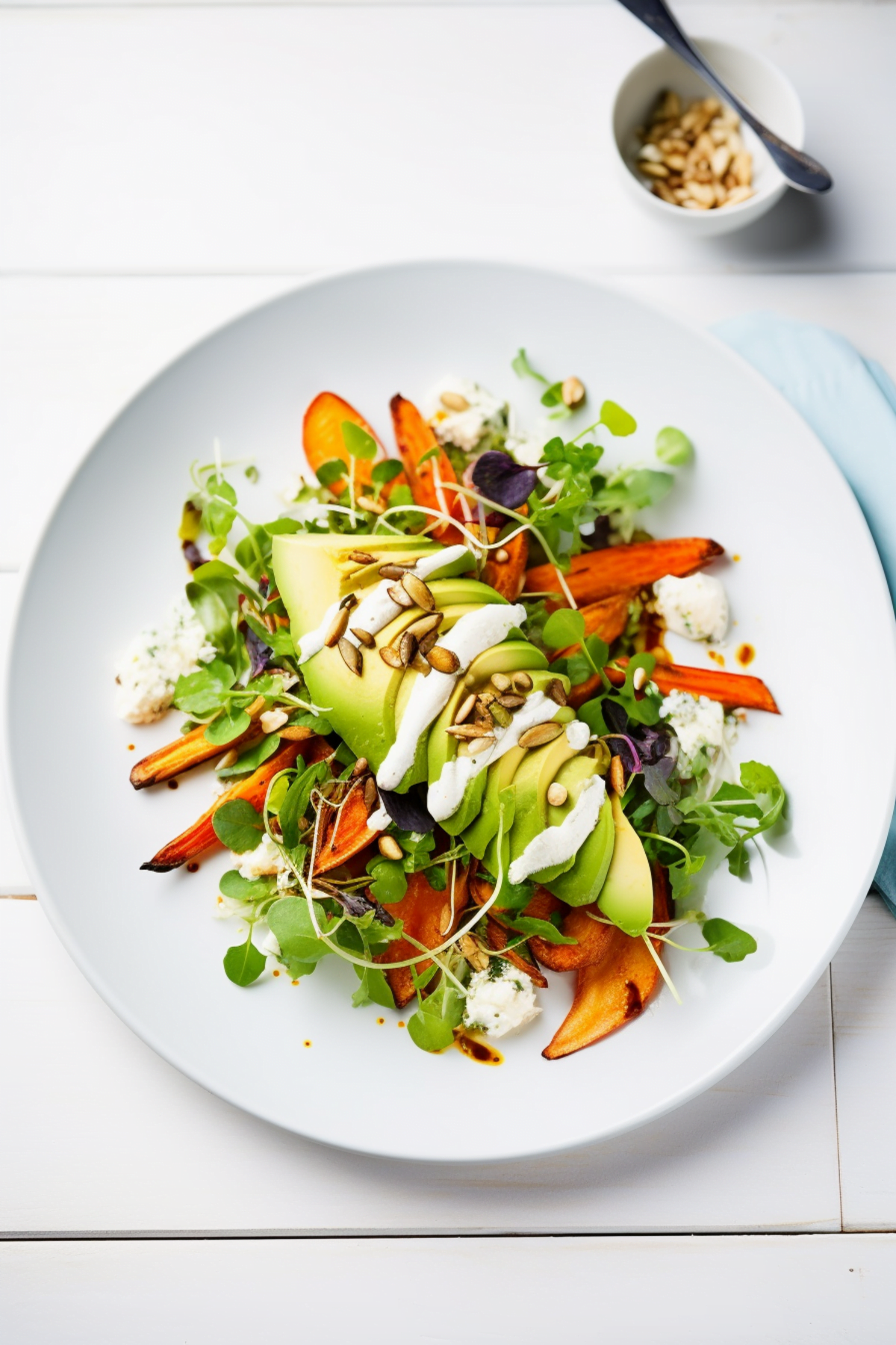 Roasted Carrot and Avocado Salad with Citrus Dressing_001