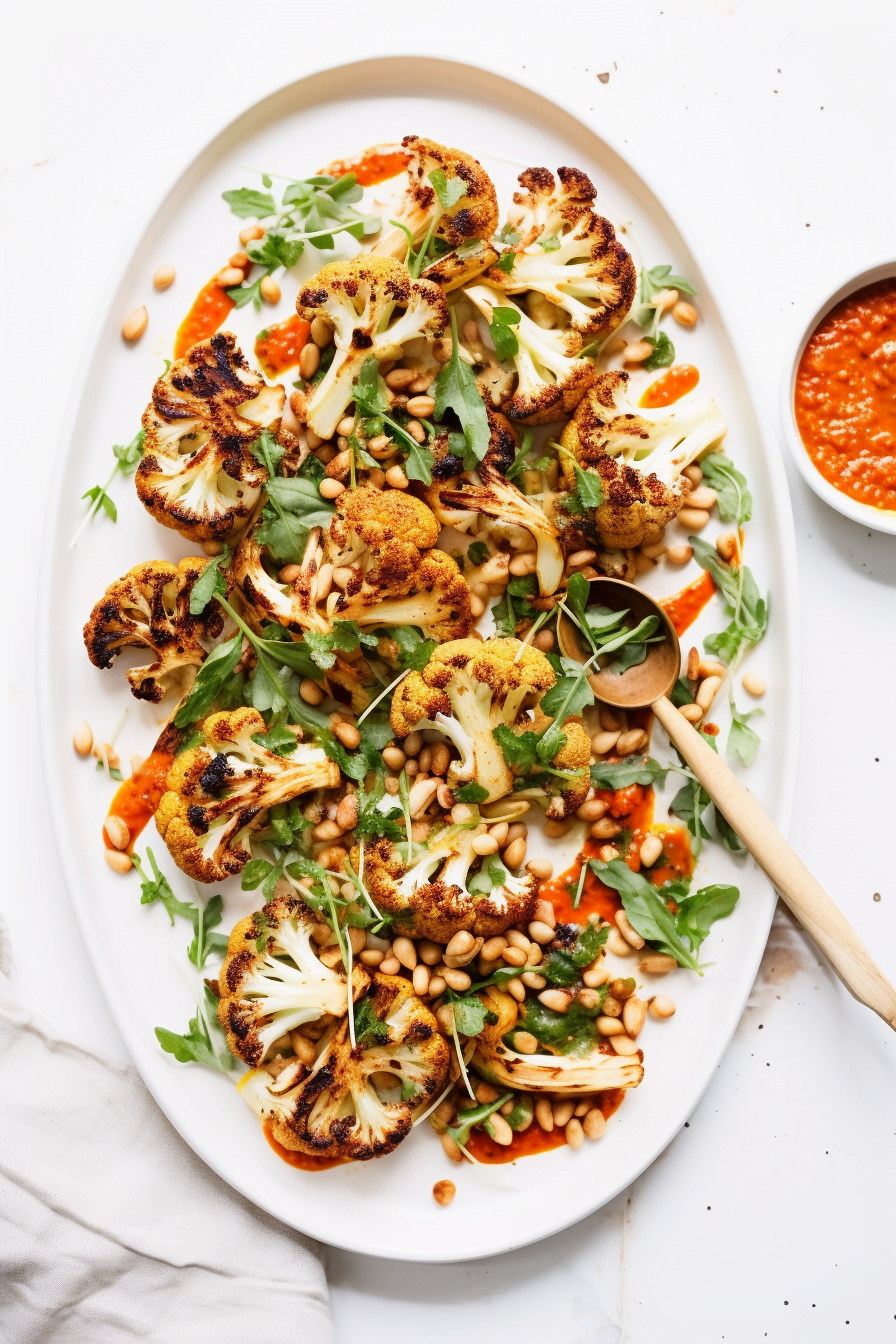 Preparation of Roasted Cauliflower Steaks