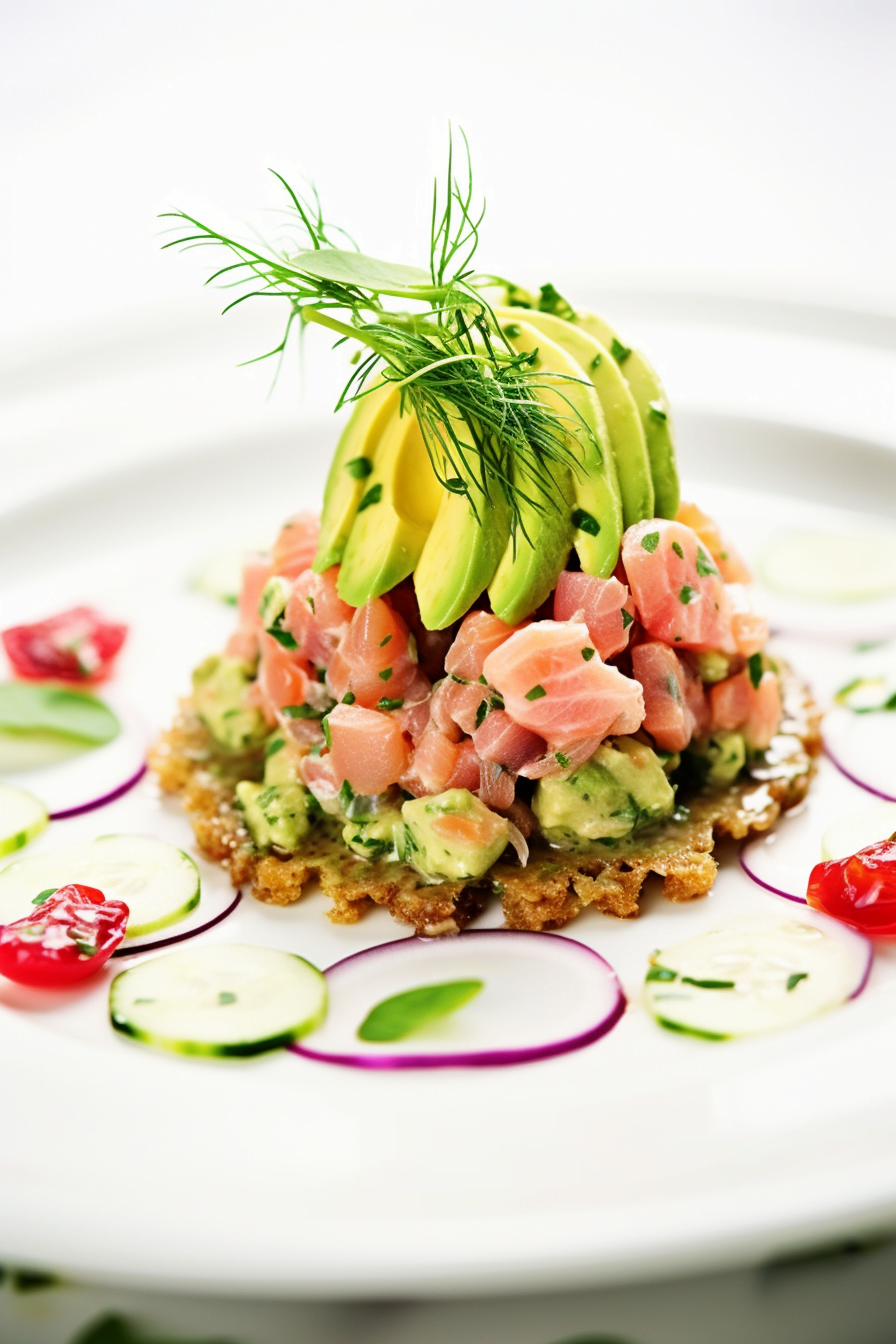 Preparing Salmon Tartare