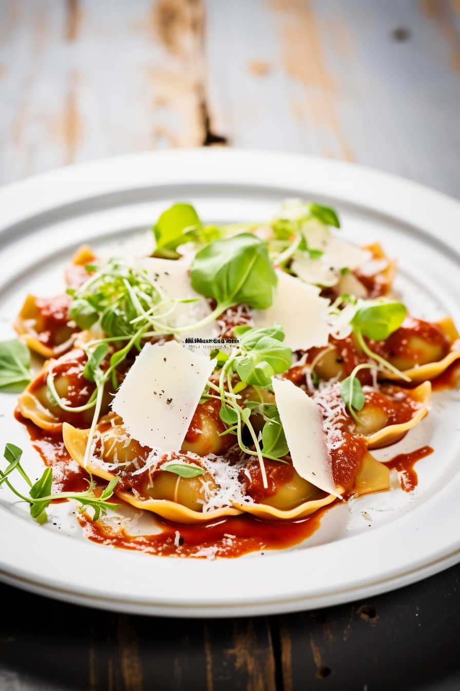 Sardinian Culurgiones with Tomato Sauce