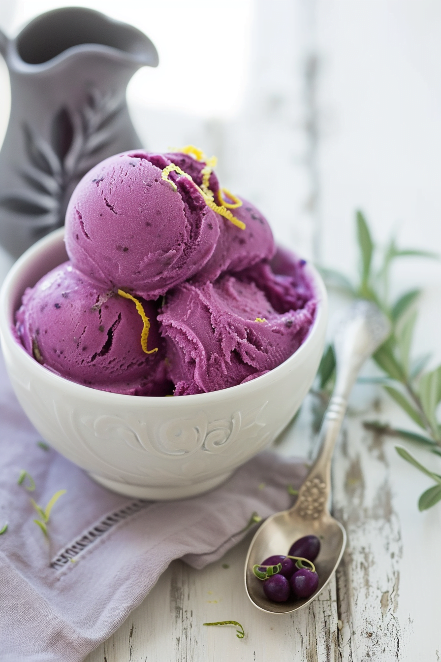 Sardinian Myrtle Berry Liqueur Sorbet