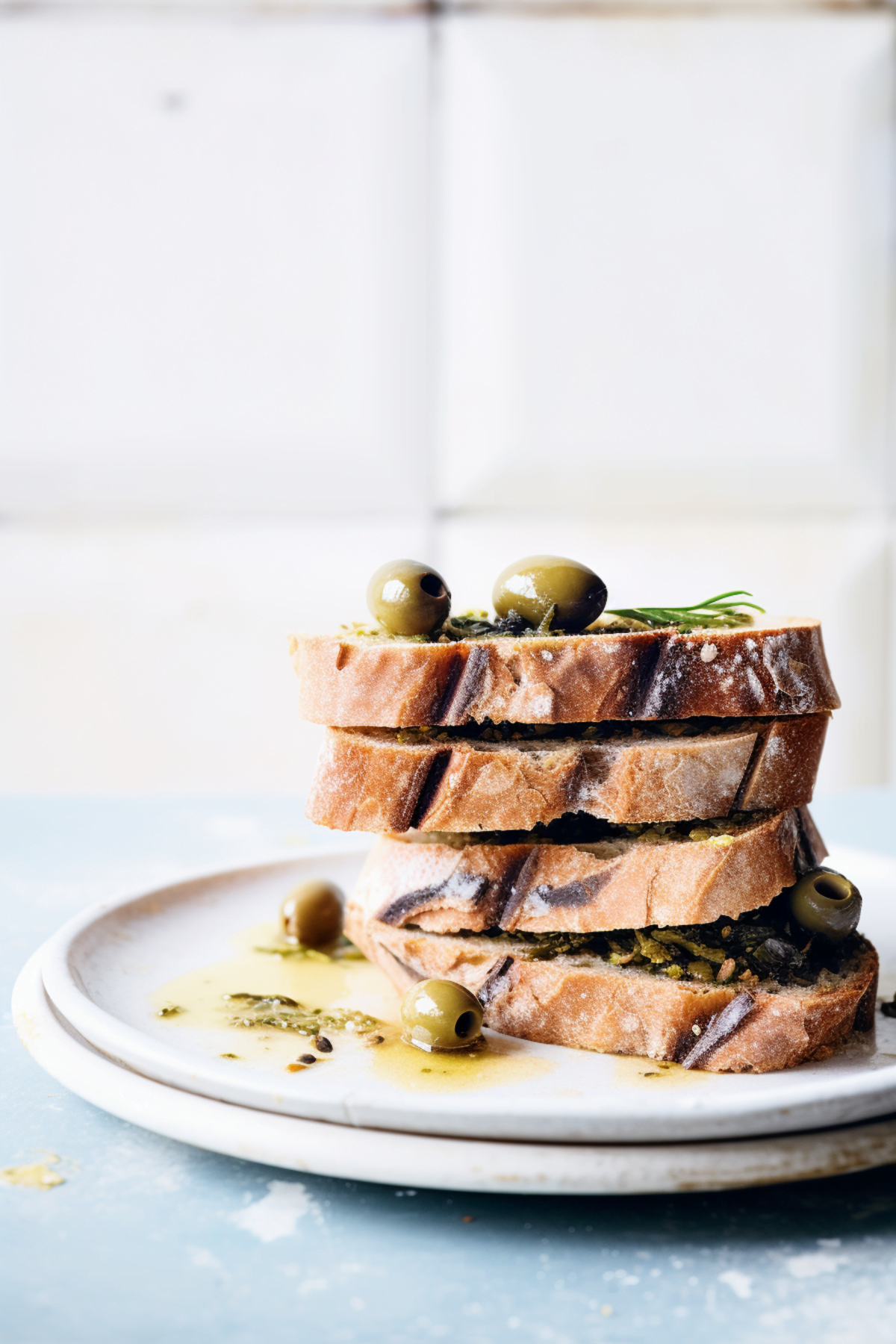 Sardinian Pane Carasau (Crispy Flatbread) with Olive Tapenade_001