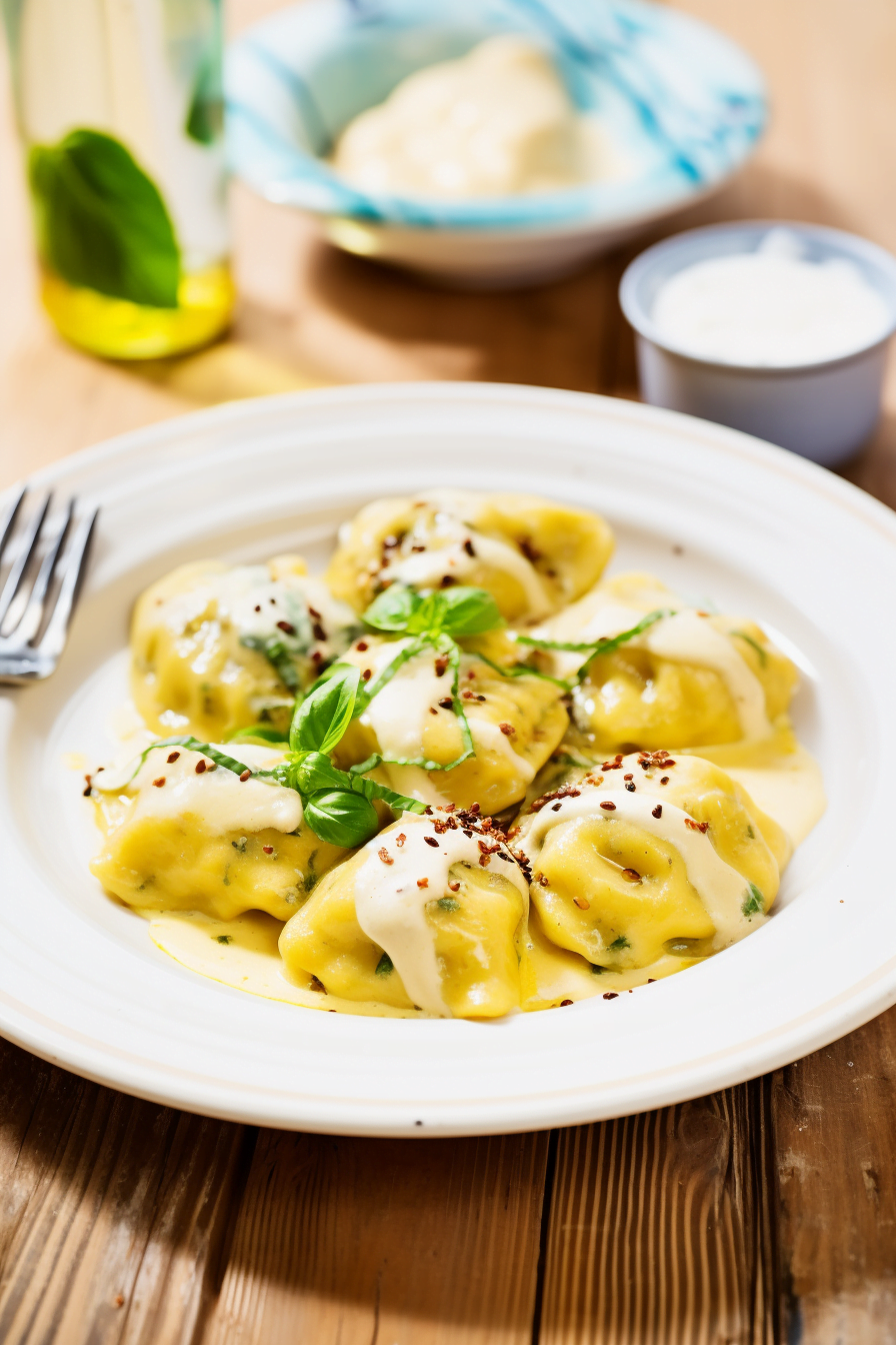 Mixing Dough for Sardinian Ricotta and Saffron Dumplings