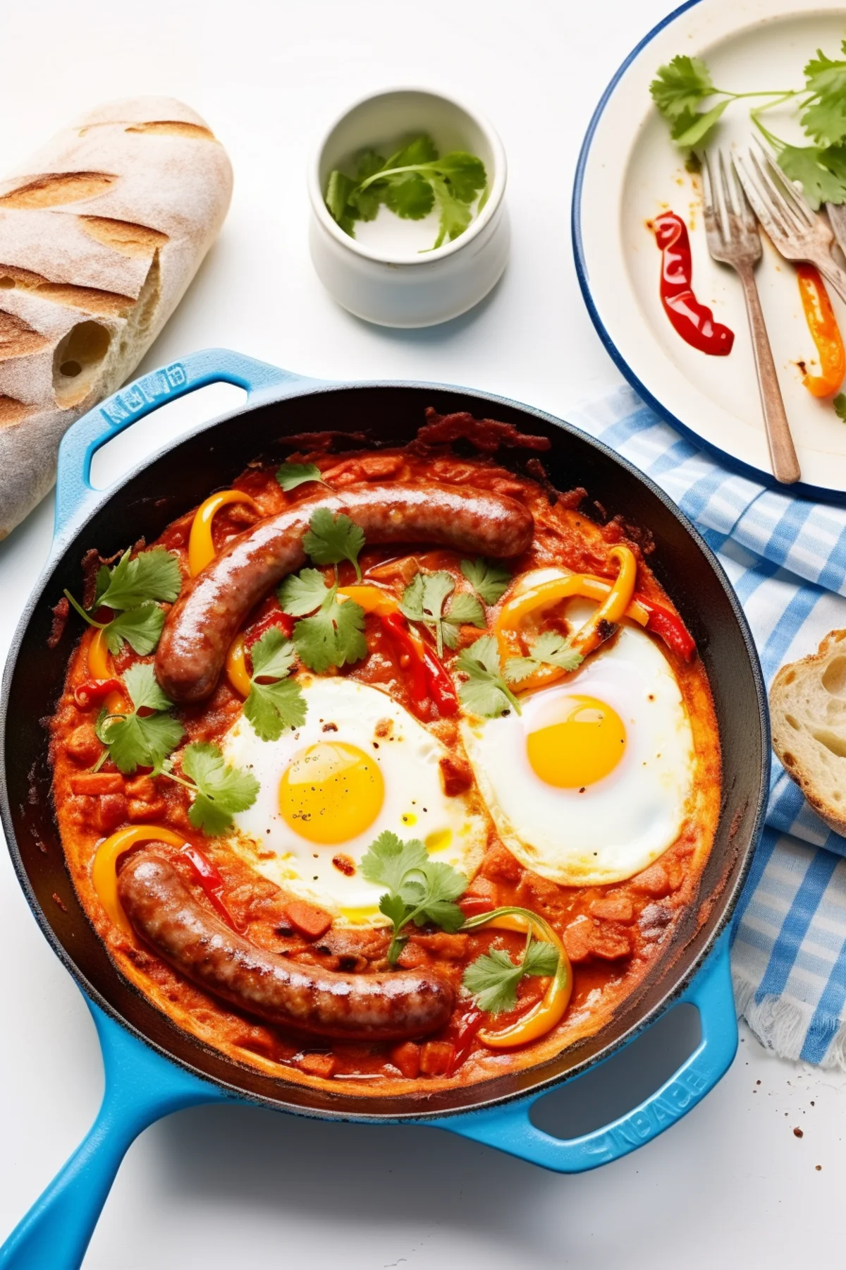 Shakshuka with Merguez Sausage and Harissa_001
