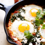 Shakshuka with Spinach and Feta Cheese_001