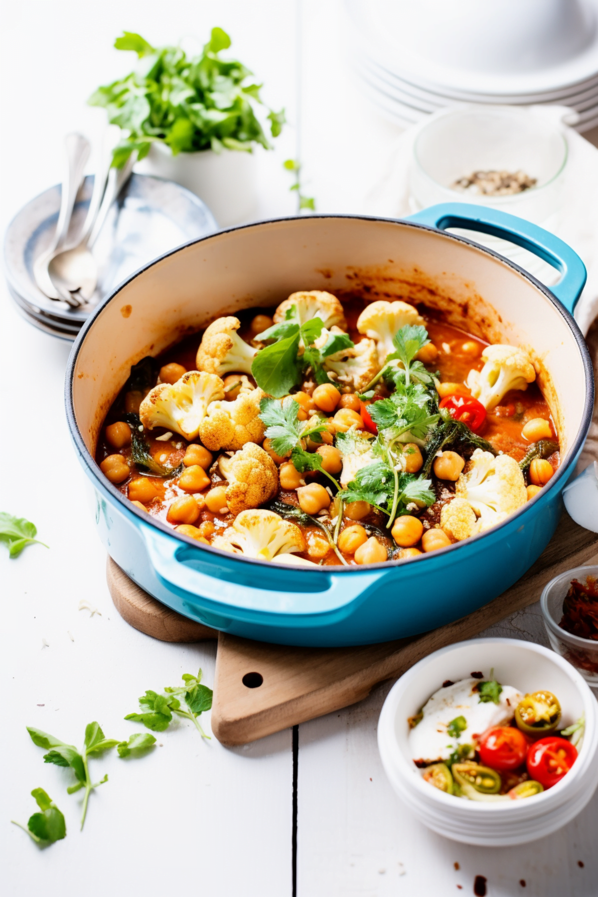 Sicilian Cauliflower and Chickpea Stew with Tomatoes_001