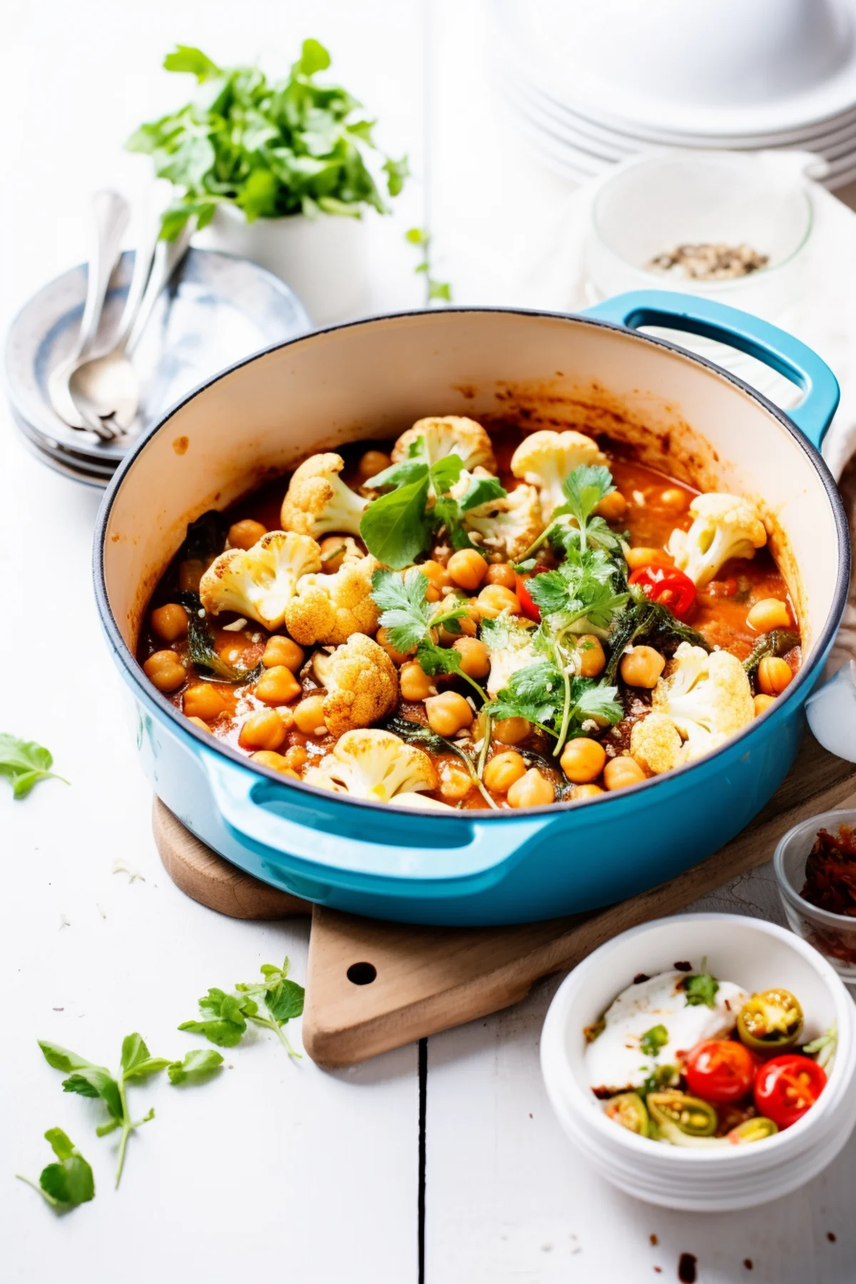 Sicilian Cauliflower and Chickpea Stew with Tomatoes_001