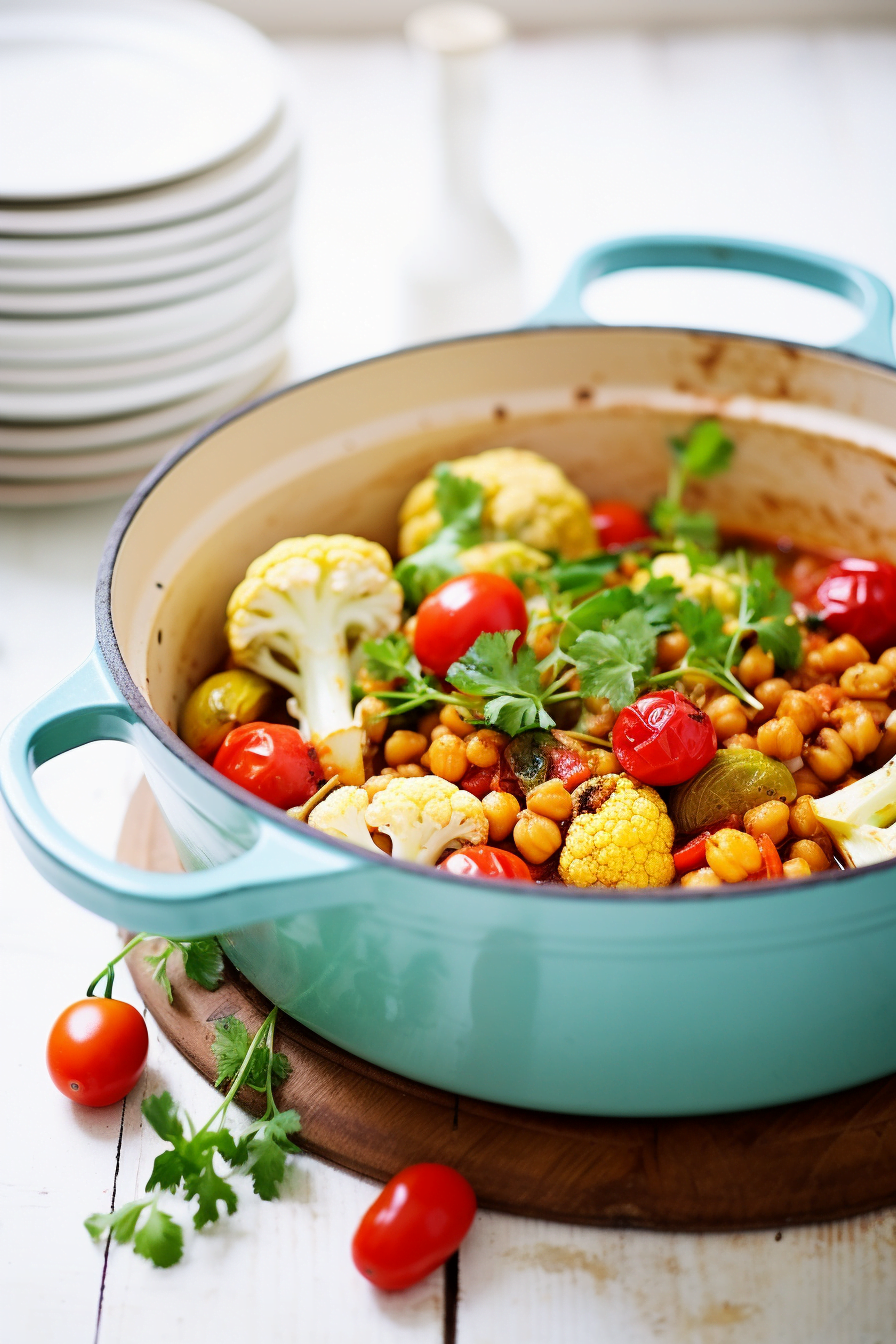 Ingredients for Sicilian Cauliflower and Chickpea Stew