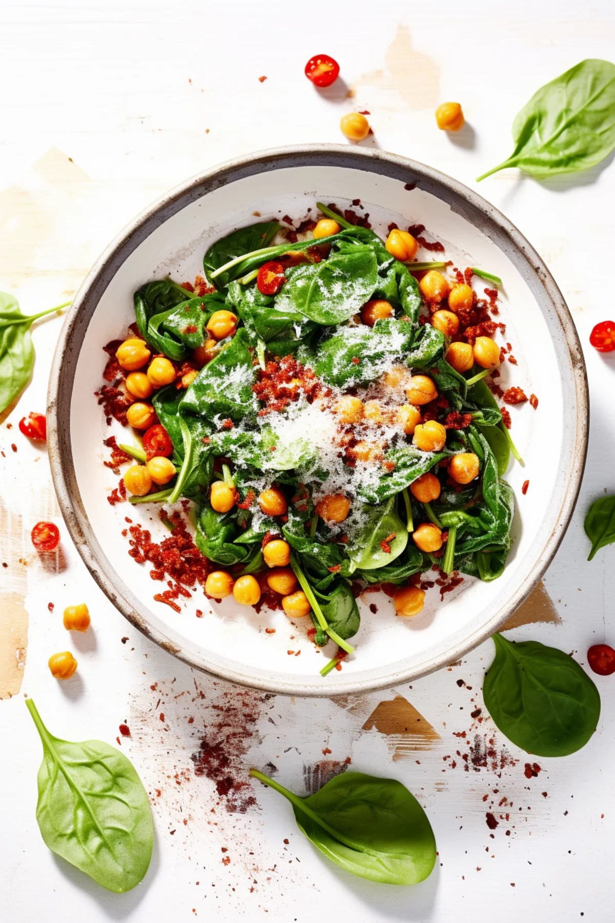 Sicilian Style Chickpeas with Spinach and Sun-Dried Tomatoes_001