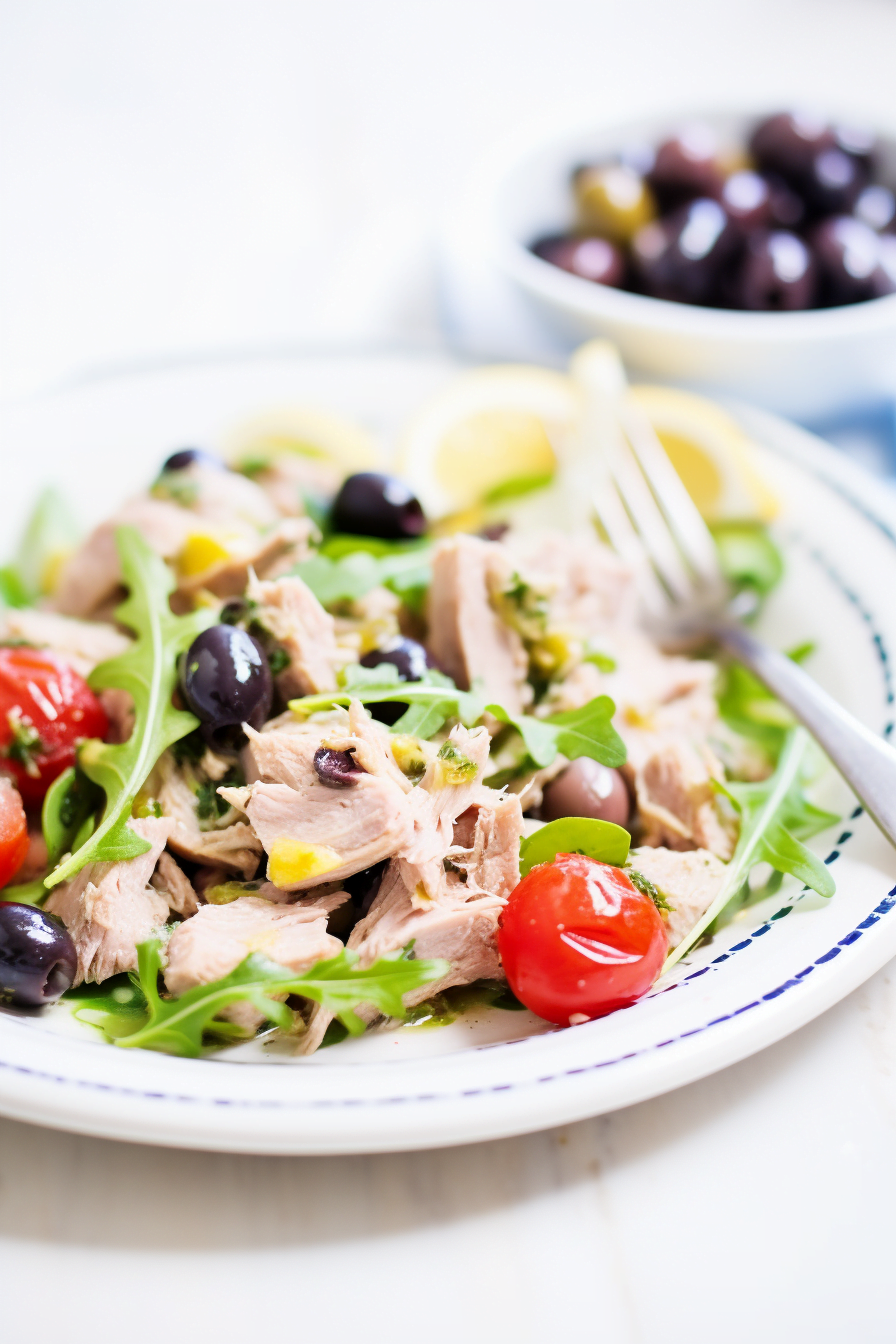 Sicilian Tuna Salad with Capers and Olives Cooking Mediterranean